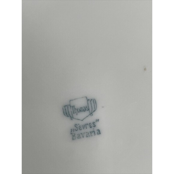 GERMANY Thomas Bavaria Hand Painted Flowers Plate Gold Gilded 7.5” - Picture 10 of 10